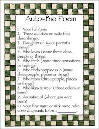 Self Biography Sample For Students Pin By Treasure Chest Of Memories On Sharing Memories Bio Poems Activity Days Primary Activities