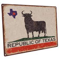 This lone star, in turn, gives rise to the state's nickname: Republic Of Texas Flag 9 X12 Metal Sign Wall Decor For Kitchen And Dinning Room Walmart Com Walmart Com