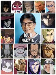 Personagens Com os Mesmos Dubladores! on X: Dono de uma das vozes mais  imponentes de todo o Japão, alguns papéis do fantástico seiyuu Jouji  Nakata! Jouji é conhecido por ser a voz