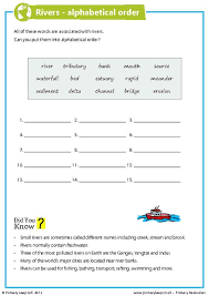 Alien, arson, beetle, canine, cucumber, dealer, eastern, effort, elevate, eminent, enter, estimate, eunuch, expert, island, jailbird, jeans, open, peachy, seaman, teenager, veto. Geography Rivers Alphabetical Order Worksheet Primaryleap Co Uk