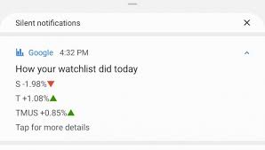 So, basically, stock alerts are a quick way to help you make money. Google App Upgrades Daily Stock Notifications On Android 9to5google