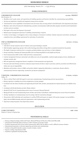 Substation engineer cv may 2021. Commissioning Manager Resume Sample Mintresume