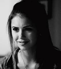 elena gilbert black and white gif