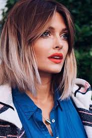 40 Best Short Hairstyles For Long Faces 2020 In 2020 With Images Ombre Hair Blonde Haircuts For Medium Hair Short Hair With Bangs