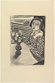 Seated Young Woman With A Bouquet Of Flowers Henri Matisse French Le Cateau Cambresis 1869 1954 Nice Date 192 Matisse Art Matisse Drawing Matisse Paintings