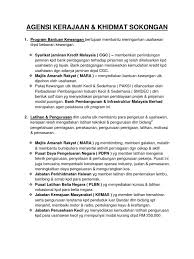 Kerajaan sangat menghargai sumbangan wanita kepada negara. Agensi Kerajaan Khidmat Sokongan