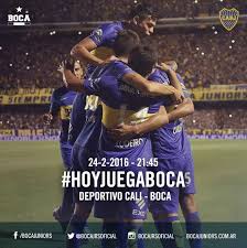 Fotos subidas por la cuenta oficial de boca sin hoy juega boca. Deportivo Cali Vs Boca Juniors Copa Libertadores 2016