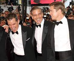 Matt damon, bill murray, john goodman and george clooney promote their new movie the monuments men. Happy Birthday Matt Damon See The Family Man And Fab Friend At 42 Matt Damon Brad Pitt George Clooney Young