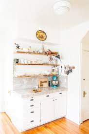 For heavy duty floating shelves, they could be thicker with a bigger shelf bracket. Kitchen Floating Live Edge Shelves