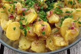 Kartoffelsalat Mit Kurbiskernol Rezept Rezept Kartoffelsalat Rezepte Salat