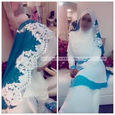 خياطة و تفصيل كيفية خياطة طرحة العروس المحجبة Veil Brides Bride Sewing