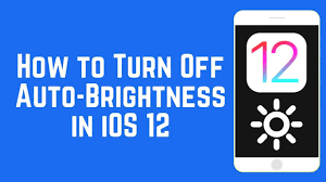 Gebrauchte, überholte iphones in neuwertigem zustand. How To Turn Off Auto Brightness In Ios 12 Iphone Ipad Ipod Youtube