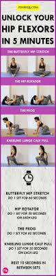 Hip Flexor Stretches Chart Psoas Release Legs Stretches