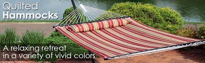 There are hammock chairs that hang down from pergolas or gazebos as well as fun indoor hammocks for kids and adults alike. Amazon Com Sunnydaze 2 Person Double Hammock With 12 Foot Portable Steel Stand Spreader Bars Quilted Fabric Bed Sandy Beach Kitchen Dining