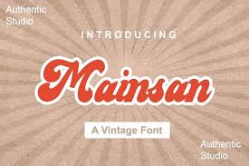 Mainsan In 2020 Vintage Fonts New Fonts Social Media Graphics