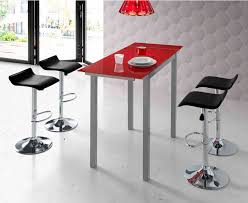 Con mesas altas de cocina te resultará muy cómodo cocinar y organizar todo lo que gira en torno a la cocina: Mesa De Cocina Alta Extensible Sintra Cristal Rojo Pi 037a Www Regaldekor Com