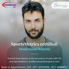 Monfermoso Roberto is a part of physiotherapy team at Orthocure and is the  only SportsMetrics certified physiotherapist in the whole UAE.  SportsMetrics certification was developed by Dr. Frank Noyes with the goal