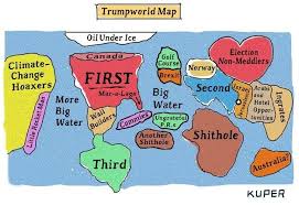 Trumpworld Map The New Yorker Map Art Print Map Poster Daily Cartoon