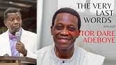 Dare adeboye, third son of the redeemed christian church of god (rccg) general overseer, pastor e.a adeboye has passed away. 1pb4vhd1wc99lm