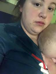 Sweaty man in the rain