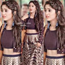 Shivangi Joshi Indian Hairstyles Saree Hairstyles Lehenga Hairstyles The versatile crop tops are not restricted to be worn with lehengas alone but are also dressed up with sarees, dhoti pants and can be experimented in so. shivangi joshi indian hairstyles