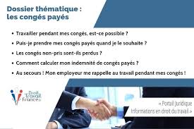 Le droit aux congés payés. Conges Payes 2019 Dossier Thematique Consacre Aux Conges Payes