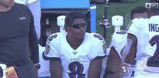 On the sidelines show him wearing a pair of pretty awesome sunglasses. Lamar Jackson Sunglasses Gifs Get The Best Gif On Giphy