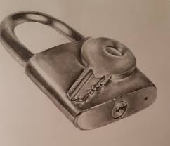 Realistic Lock Drawing Key Drawings Pencil Drawings Realistic Drawings Disconnecting your pencil, forgetting it, and reconnecting it. realistic lock drawing key drawings