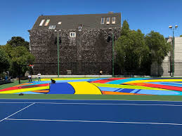 San francisco (ca), united states. The Apexer Transforms Hayes Valley Basketball Court In Bold Colorful