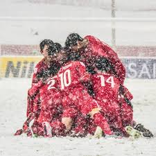 Kết quả hình ảnh cho việt nam vs uzbekistan, tuyết rơi, U23 Châu Á