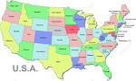 Resultado de imagen para mapa de estados unidos
