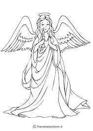 18 Disegni Di Angeli Da Colorare Pianetabambini It Pagine Da Colorare Di Natale Pagine Da Colorare Per Adulti Angeli Di Natale
