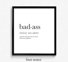 Badass Definition Dictionary Art Print Dictionary Art Etsy Funny Definition Dictionary Art Print Dictionary Art