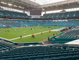 hard rock stadium view from lower level 126 vivid seats