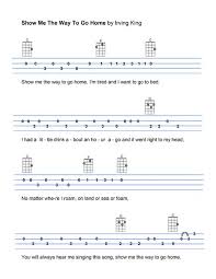 Show Me The Way To Go Home Ukulele Ukulele Songs Beginner Ukulele Tabs Songs