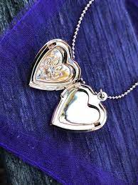 Pin On Dog Locket Heart Shape Necklace With Paw Print Silver And Rose Gold