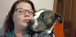 Idk how to do this so admins please. A lady a few blocks over has a  beautiful Pittie. She is fixed. She has shots. The woman is never home.  Works 5 am