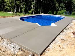 Pool And Spa Depot 17 X 31 Steel Wall Grecian Pool Blue Hampton Liner Pattern Aluminum Coping Broom Finished Concrete Decking Spa Pool Pool Steel Wall