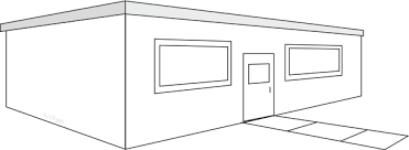 You just need to follow the system to get good results every time before you attempt to draw a roof you need to calculate the perspective middle. House Two Point Perspective