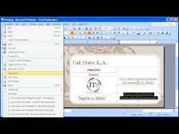 How to design a business card in pages. 1 6 Microsoft Publisher 2007 Edit And Print Business Cards Youtube