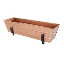 Buy rectangular planters and get the best deals at the lowest prices on ebay! Small Galvanized Metal Rectangular Planter Box With Brackets For 2 X 6 Railing Achla Designs Target