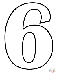 Color 6 squares coloring page. Number 6 Coloring Page Free Printable Coloring Pages Coloring Home