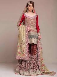 Wedding Sharara Dress Pakistani Bridal Lehenga Pakistani Bridal Dresses Red Bridal Dress
