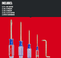 CRAFTSMAN® 5-piece Assorted Acetate Screwdriver Set