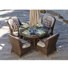 5% off first order & australia wide delivery. Direct Wicker Bavaro 5 Piece Wicker Round Outdoor Dining Set With Beige Cushions Pad 1709 The Home Depot
