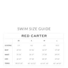 Red Carter One Piece Swimsuit Size M