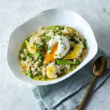 Smoked Fish Pea Risotto Poached Egg Recipe Gousto Recipe Poached Egg Recipe Smoked Fish Italian Recipes
