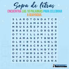 San Marino Shopping Guayaquil De Mi Inspiracion Se Acercan Las Fiestas De La Perla Del Pacifico Y Te Invitamos A Encontrar Las 10 Palabras De Los Increibles Lugares De Guayaquil
