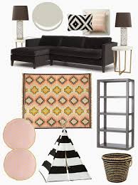 Due to the excessive and compulsive pink stereotype statements that this color is gender exclusive and immature for a functional living room, many people feel skeptic to choose this soft and chic shade as a main tone in the living room. Mood Board Collective Black White Pink Emmerson And Fifteenth
