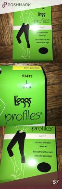 Lot Of 2 Leggs Profiles Capri Sz L Black New You Will